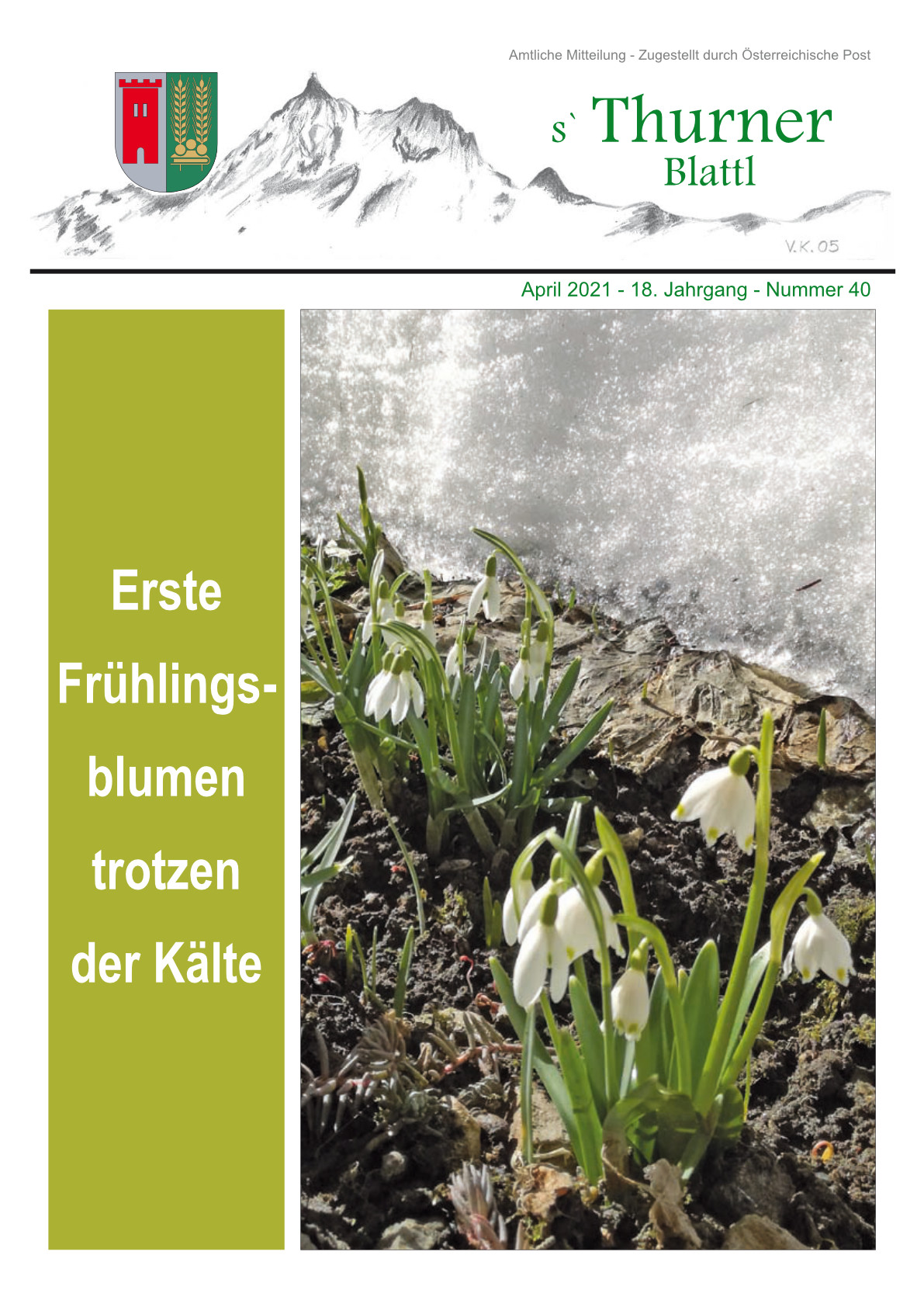 Titelblatt Gemeindezeitung Ausgabe April 2021