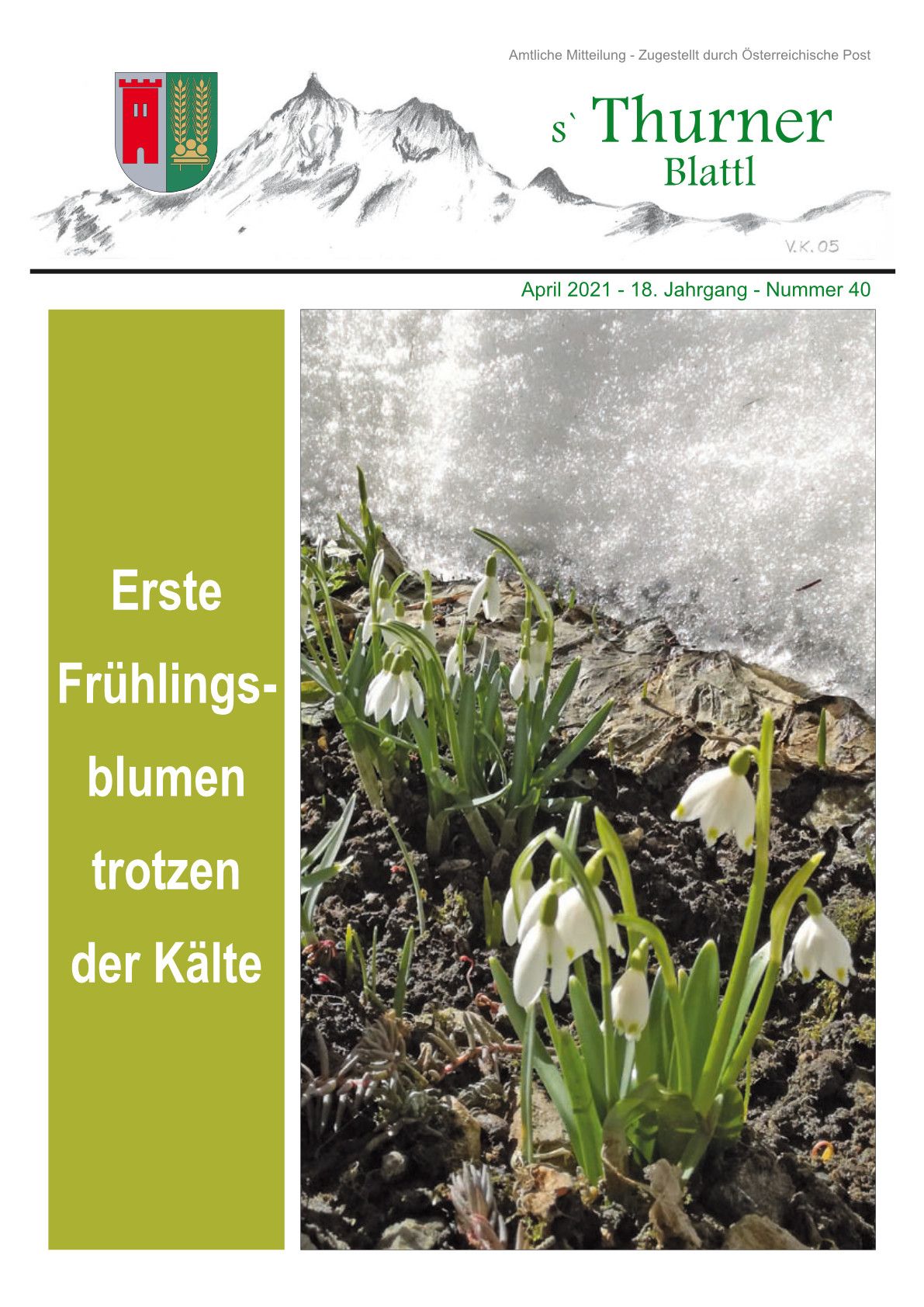 Titelblatt Gemeindezeitung Ausgabe April 2021