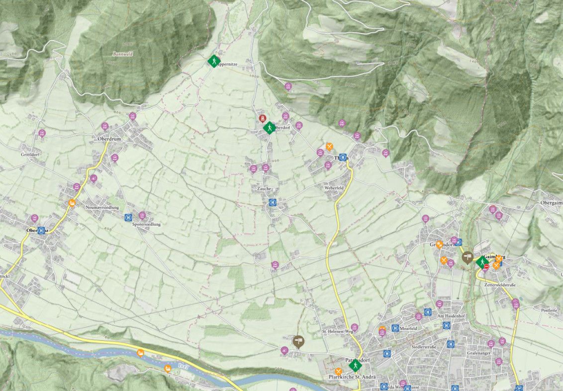 Zur interaktiven Übersichtskarte des Tourismusverbandes Osttirol